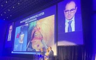 Prof. Pasquale Piombino presenta un caso clinico di chirurgia maxillo-facciale digitale al DDS State of the Art Conference 2024 di Firenze.