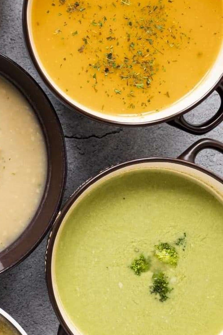 Vellutate lisce di zucca e di piselli, alimentazione dopo un intervento di chirurgia ortognatica, Caserta e Napoli