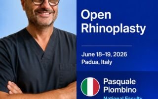 Il Prof. Pasquale Piombino, docente di rinoplastica aperta al corso AO CMF di Padova 2026