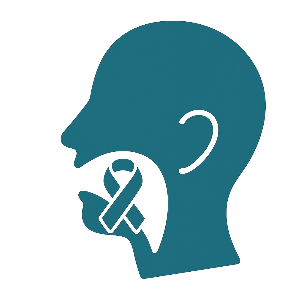 Icona stilizzata di mascella e mandibola per la chirurgia delle ghiandole salivari in Campania